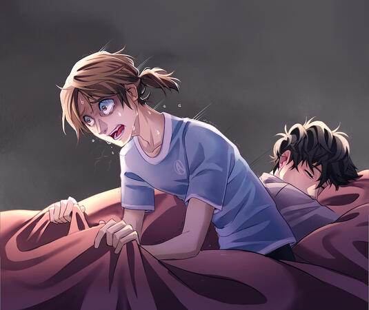 Half Body - 2 Characters - Simple Background