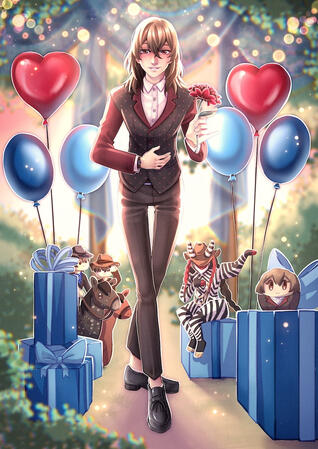 Full Body - 1 Character - Detailed Background