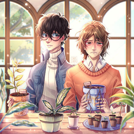 Half Body - 2 Characters - Detailed Background